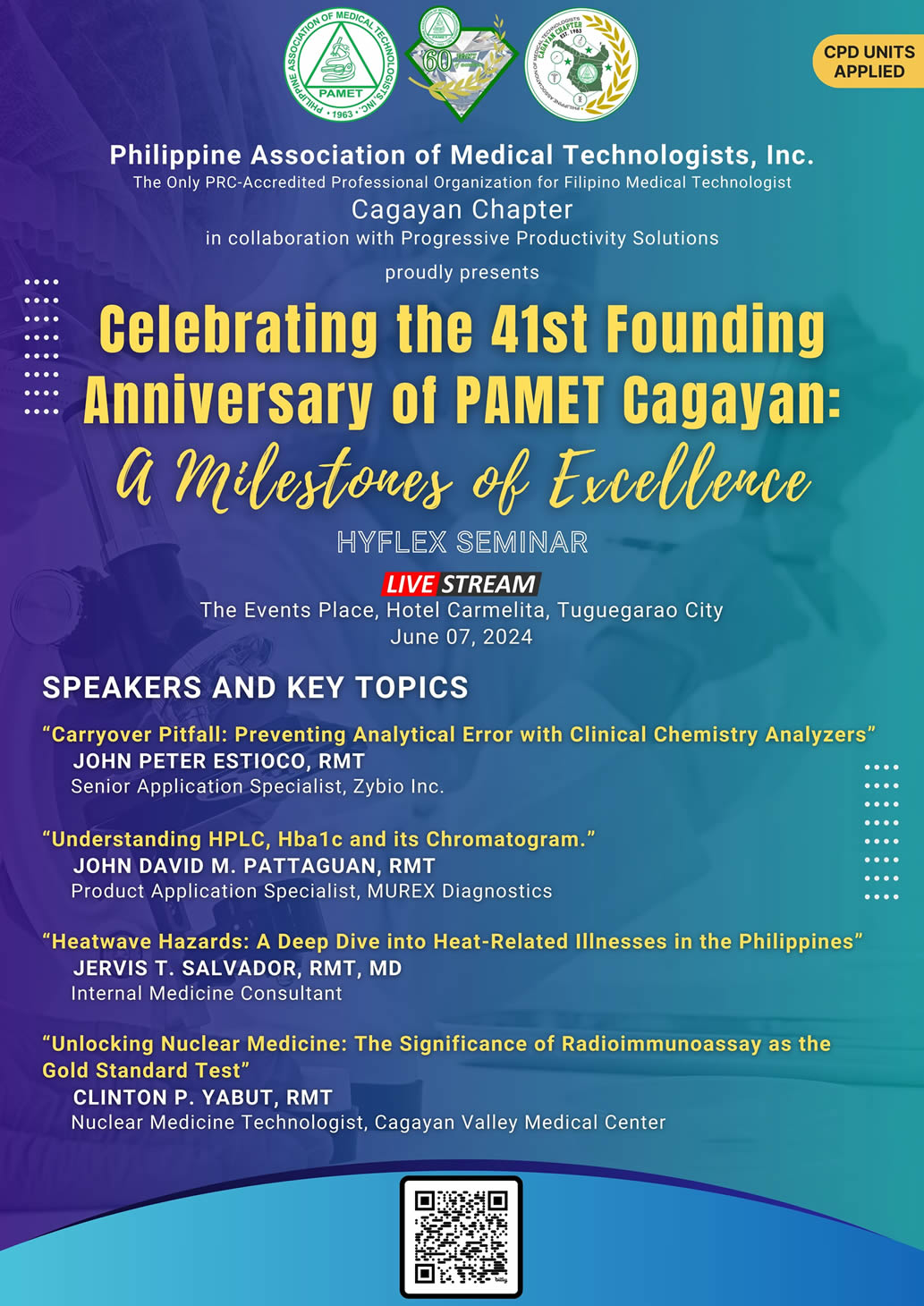 Celebrating the 41st Founding Anniversary of PAMET Cagayan